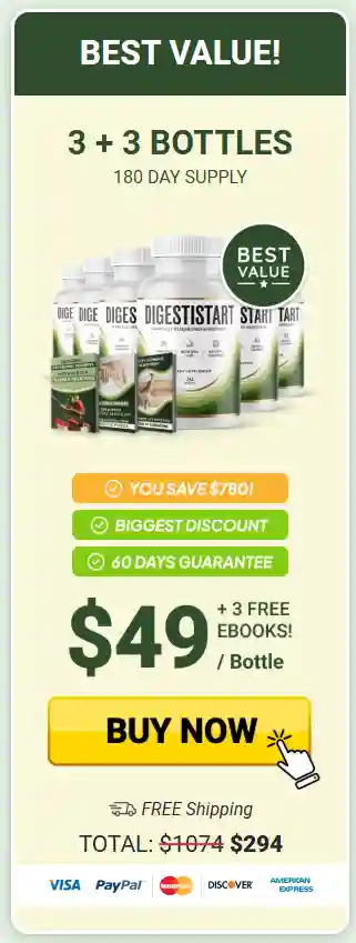 digestistart 6 Bottles – official website bundle with free shipping